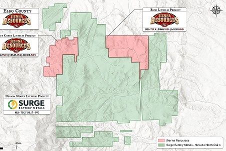 Sienna Resources Inc. acquires the Cave Creek Lithium Project in Elko County, Nevada