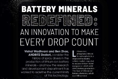 Battery Minerals Redefined: An Innovation To Make Every Drop Count
